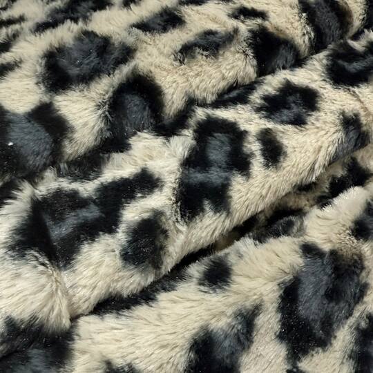 Feldman Snow Leopard Safari Faux Fur Fabric